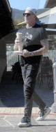 Rarely seen Red Hot Chili Peppers drummer Chad Smith, 63, grabs blended coffees to go as he enjoys a day out in Malibu