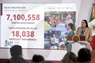 Mexico’s President, Claudia Sheinbaum Holds Briefing Conference
