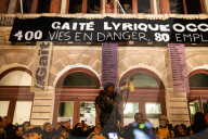 Occupation Of The Gaité Lyrique Theatre In Paris