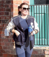 Coleen Rooney seen leaving a gym session in Cheshire