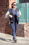 Coleen Rooney seen leaving a gym session in Cheshire