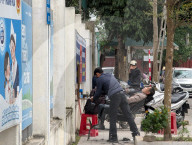 Traditional Street Barber In Vietnam