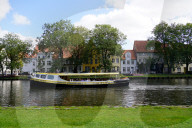 Daily Life In The City Of Lübeck In Northern Germany