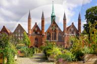 Daily Life In The City Of Lübeck In Northern Germany