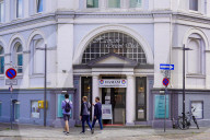 Daily Life In The City Of Lübeck In Northern Germany