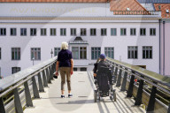Daily Life In The City Of Lübeck In Northern Germany