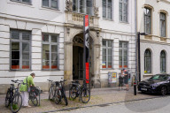 Daily Life In The City Of Lübeck In Northern Germany
