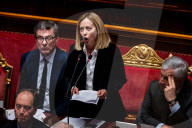  Italian Prime Minister Giorgia Meloni Addresses The Italian Senate Ahead Of The European Union Leader's Summit