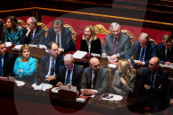  Italian Prime Minister Giorgia Meloni Addresses The Italian Senate Ahead Of The European Union Leader's Summit