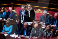  Italian Prime Minister Giorgia Meloni Addresses The Italian Senate Ahead Of The European Union Leader's Summit