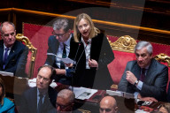  Italian Prime Minister Giorgia Meloni Addresses The Italian Senate Ahead Of The European Union Leader's Summit