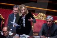  Italian Prime Minister Giorgia Meloni Addresses The Italian Senate Ahead Of The European Union Leader's Summit