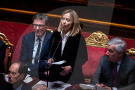  Italian Prime Minister Giorgia Meloni Addresses The Italian Senate Ahead Of The European Union Leader's Summit