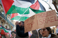 Gathering In Support Of Gazans After Israel Shattered The Ceasefire With Heavy Bombings
