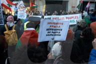 Gathering In Support Of Gazans After Israel Shattered The Ceasefire With Heavy Bombings