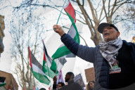 Gathering In Support Of Gazans After Israel Shattered The Ceasefire With Heavy Bombings
