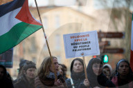 Gathering In Support Of Gazans After Israel Shattered The Ceasefire With Heavy Bombings