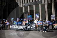 Demonstrators Protest Outside Of Fox Headquarters