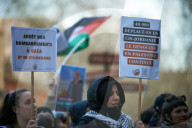 Gathering In Support Of Gazans After Israel Shattered The Ceasefire With Heavy Bombings