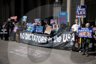Demonstrators Protest Outside Of Fox Headquarters
