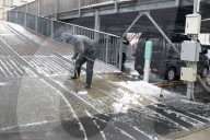 Snowfall in Tokyo