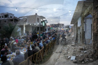 A Communal Iftar In The Devastated Jobar Neighborhood In Damascus