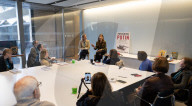 Exclusive Foreign Press Association briefing with Stephanie Baker on her topical book Punishing Putin at Bloomberg HQ, London, UK. 