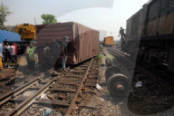 Train Derails In Dhaka
