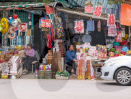 Traditional Market Stall In Vietnam