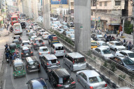 Traffic Jam During Holy Month Of Ramadan In Dhaka.