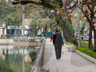 Tranquil Walk Along The River In The Vietnamese Town Of Thanh Hoa