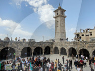 Crowds Of Syrians Mourn The Victims Of Israeli Airstrikes In Daraa.