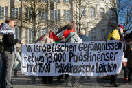 Pro Palestinian Activists Demostrate Against Israel Breaking Ceasefire And Airstrike In Gaza In Bonn