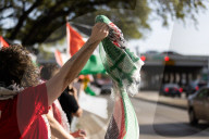 Pro Palestinian Demonstration Outside Israeli Consulate 