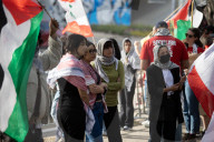 Pro Palestinian Demonstration Outside Israeli Consulate 