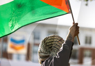 Pro Palestinian Demonstration Outside Israeli Consulate 