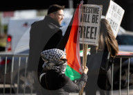 Pro Palestinian Demonstration Outside Israeli Consulate 