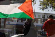 Pro Palestinian Demonstration Outside Israeli Consulate 
