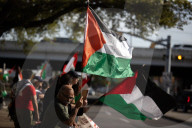 Pro Palestinian Demonstration Outside Israeli Consulate 