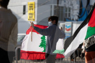 Pro Palestinian Demonstration Outside Israeli Consulate 