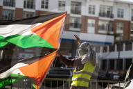 Pro Palestinian Demonstration Outside Israeli Consulate 