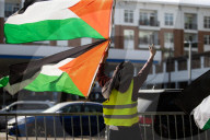 Pro Palestinian Demonstration Outside Israeli Consulate 