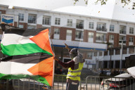 Pro Palestinian Demonstration Outside Israeli Consulate 