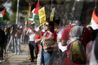 Pro Palestinian Demonstration Outside Israeli Consulate 