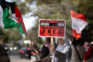 Pro Palestinian Demonstration Outside Israeli Consulate 