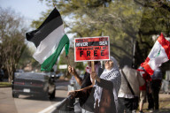 Pro Palestinian Demonstration Outside Israeli Consulate 