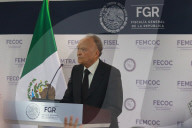 Mexican Attorney General Alejandro Gertz Manero Holds News Conference