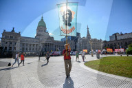 Retirees Protest At The National Congress In Buenos Aires, Argentina