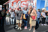 Retirees Protest At The National Congress In Buenos Aires, Argentina