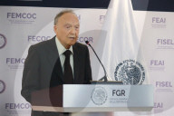 Mexican Attorney General Alejandro Gertz Manero Holds News Conference